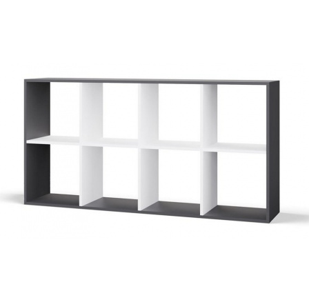 Regál Manja, antracit/bílá