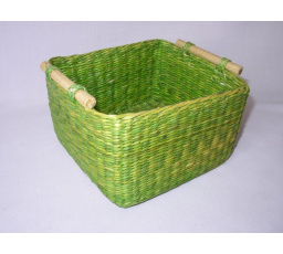 Košík mořská tráva zelevý