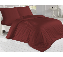 Francouzské povlečení Satén 200x200, 70x90cm vínové