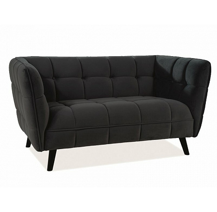 CASTELLO 2 kanapé Velvet, fekete Bluvel 19/wenge