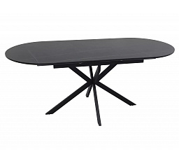 GASTON 140 étkezőasztal, Kerámia fekete