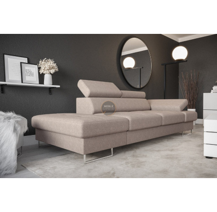 SOFA GALAXY II SZEZLONG 235 CM - Odcienie beżu , Szezlong po lewej - lewa strona