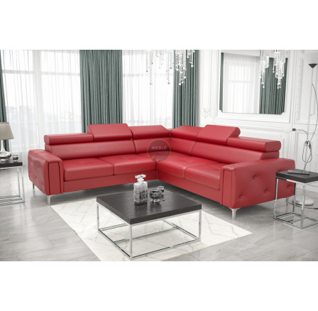 NAROŻNIK ORION I Z FUNKCJĄ SPANIA 255×255 CM SKÓRA NATURALNA - Skóry naturalne - Wybierz swój kolor , prawa