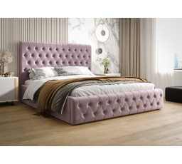 ŁÓŻKO VALENTINO Z POJEMNIKIEM - 180x200 , Metalowy na podnośnikach gazowych