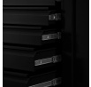 DAREK műhelyszekrény, 920 x 1850 x 500 mm, All Black: fekete