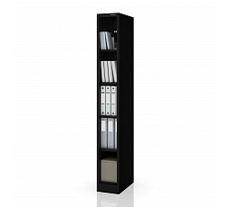 Keskeny fém polc, irattároló fekete: TIM 250 x 1850 x 400 mm