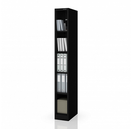 Keskeny fém polc, irattároló fekete: TIM 250 x 1850 x 400 mm Keskeny fém polc, irattároló fekete: TIM 250 x 1850 x 400 mm