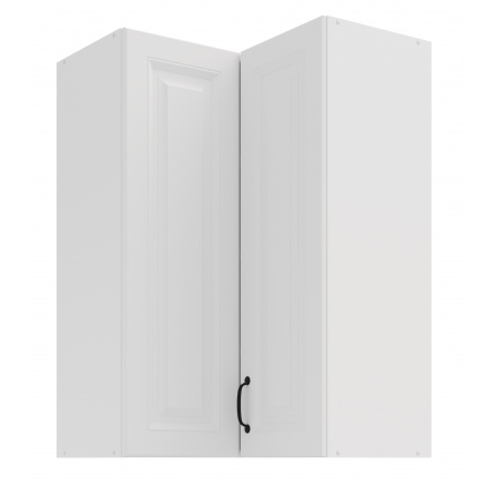Horní rohová skřínka STELLO - 60x60 GN-90 2F (90­°), Bílá/Bílá
