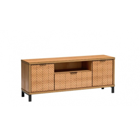 RTV komód Fonti F6 lábakkal Karamell tölgy