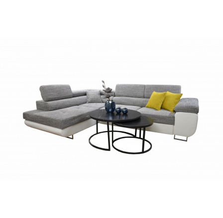 Sedací souprava Tony L šedobílá