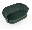 AMORINITO XL kanapé, sötétzöld/arany