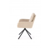 Forgó étkezőszék K536, Bézs/Fekete