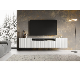 Fali TV szekrény NOEMI Fehér+Fehér