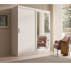 Tolóajtós és tükrös ruhásszekrény Hailey 180 Fehér+Fehér