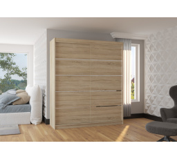 Tolóajtós szekrény SPECTRA 180 Sonoma+Sonoma