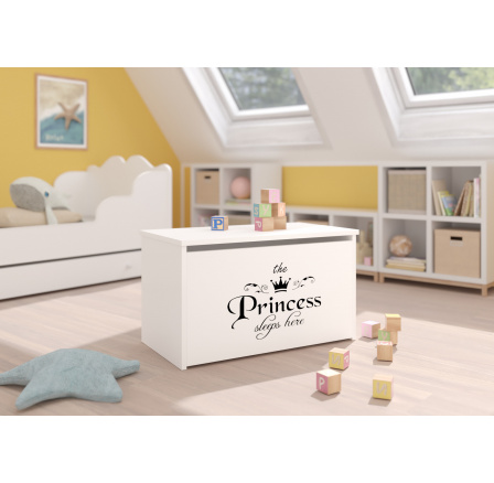 Játéktároló láda DARIA White+Princess Black