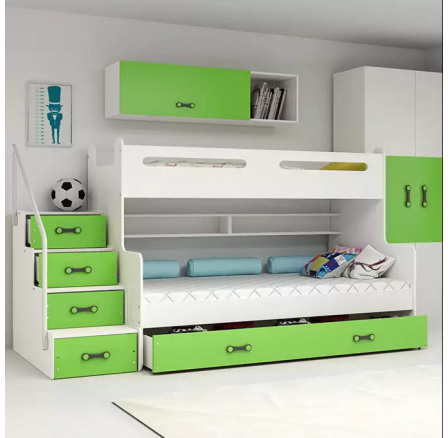 MAX 3 ZIELONY BEZ MATERACY 120 X 200 KPL