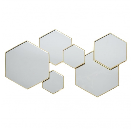 Aindar dekoráció hatszögletű tükrökből