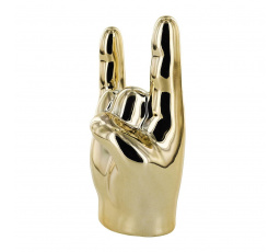 Dekoráció, kis kéz figura Rock and Roll arany