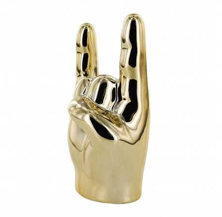 Dekoráció, kis kéz figura Rock and Roll arany