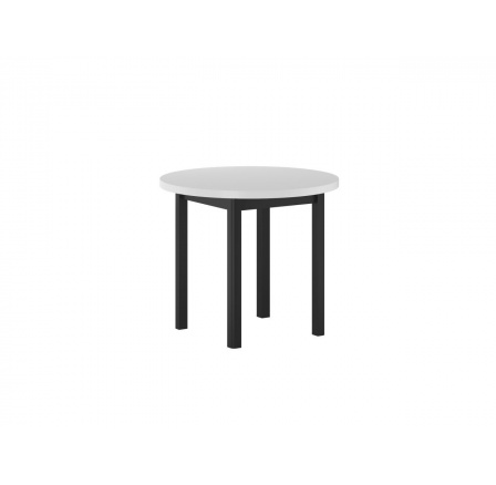 Kerek fehér/fekete asztal Fi90 ST24-FX 90