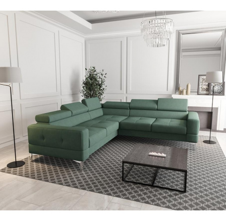 NAROŻNIK TAPICEROWANY TOSCANIA MAX 250×250 - lewa , Odcienie oliwkowego