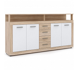 Komoda BLAGO 190 cm Dąb Sonoma/Biała