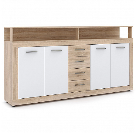 Komoda BLAGO 190 cm Dąb Sonoma/Biała