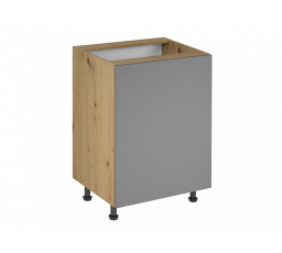 Langen D60 alsó konyhaszekrény, bézs/tölgy artisan