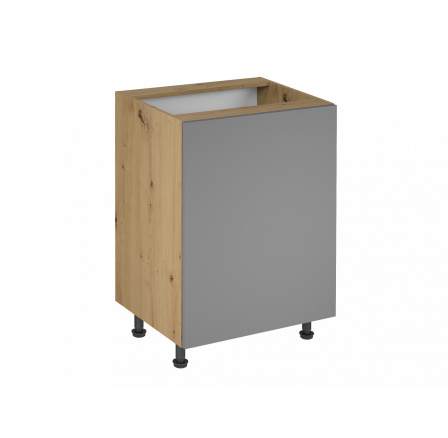 Langen D60 alsó konyhaszekrény, bézs/tölgy artisan