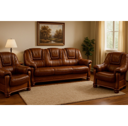 Kožená sedací souprava Royal 3+1+1  DTS50/D9