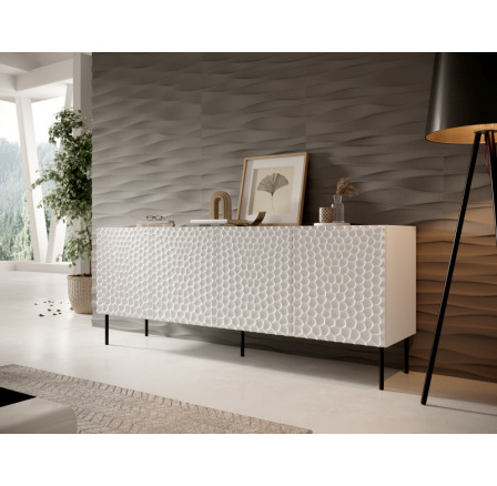 HOLE 190 komód, fehér matt/fehér matt