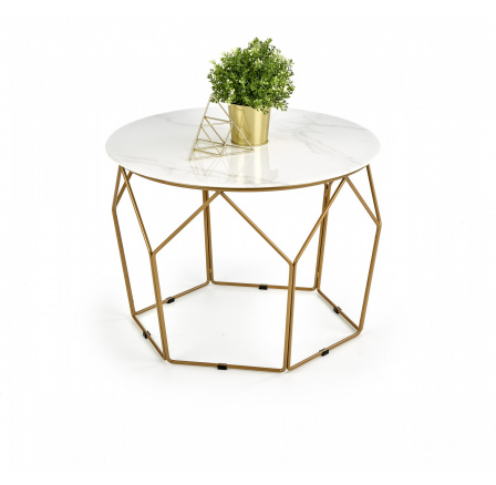 MADISON konferencia asztal, arany/márvány