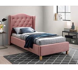 ASPEN Velvet ágy, 90x200 cm, óarany rózsaszín Bluvel 52
