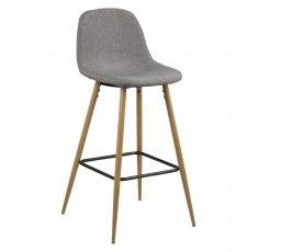 Vilma bárszék magas világosszürke/tölgy