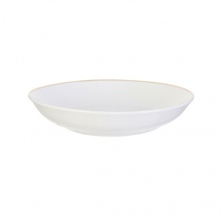 Mély tányér Pearl Gold 20cm fehér