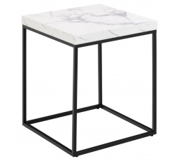 Barossa asztal 40x40cm fehér márvány