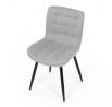 Jídelní židle, šedá, látka, HC-462 SIL2