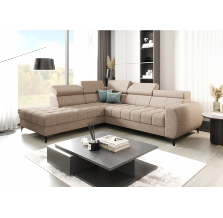 NAROŻNIK ROZKŁADANY PORTO 225X255 CM - lewa , Wybierz własny kolor - Galeria tkanin poniżej