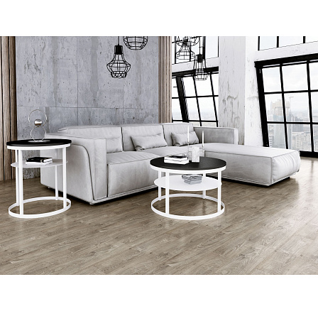 Okrągły stolik kawowy Glamour - w różnych kolorach - Czarny MiniPearl , Biały Mat Okrągły stolik kawowy Glamour - w różnych kolorach - Czarny MiniPearl , Biały Mat