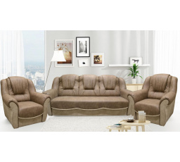 Sedací souprava Bára 3f+1+1 hnědá GA, Preston 22 - koo / Preston 21