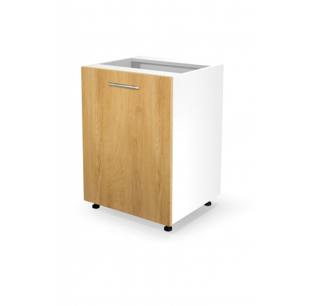 VENTO alsó konyhaszekrény D-60/82, mézdió/fehér