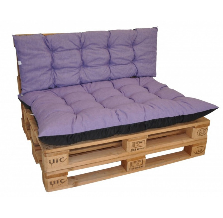 Polstry na paletový nábytek sada Basic - látka fialový melír