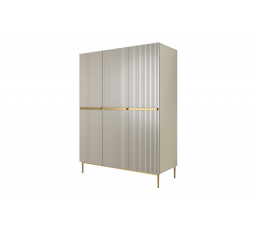 Šatní skříň Nicole, kašmír / zlaté nohy