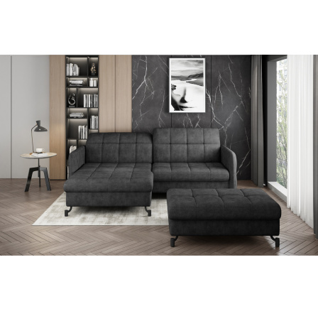Narożnik Lorelle + Pouf Dora 96 110x200 Left 1