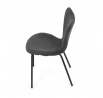 Jídelní židle, šedá, látka, CT-S8010 GREY2