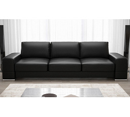SOFA ZARA DL 270 CM SKÓRA NATURALNA - Skóra czarna