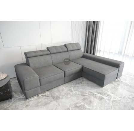 NAROŻNIK ROYAL 295×185 - prawa , Odcienie szarości NAROŻNIK ROYAL 295×185 - prawa , Odcienie szarości