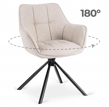 Krzesło Obrotowe PEONY 2 Beżowe