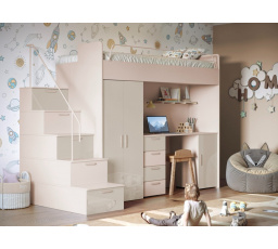 Patrová postel PARADISE 4S Kašmír Béžová Lesk